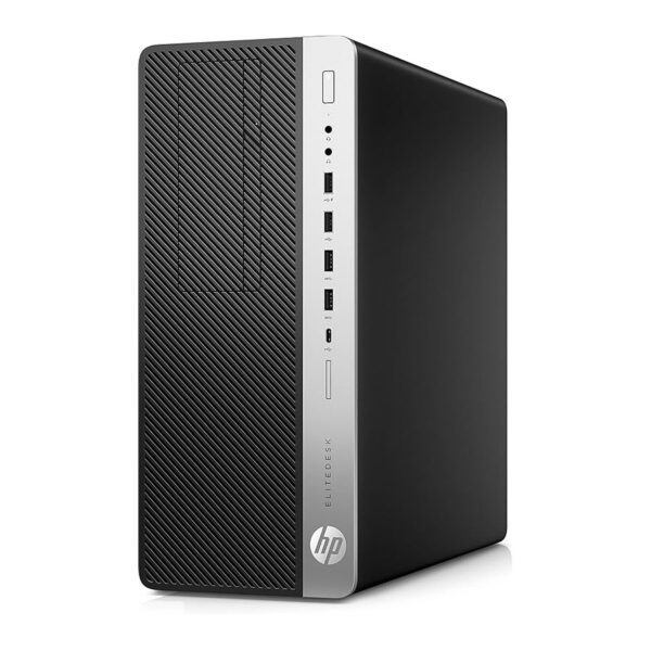 HP EliteDesk 800 G3 Tower PC - Intel Core i5-7500, 500 GB, 8 GB, Windows 10 Pro, Black - Image 2