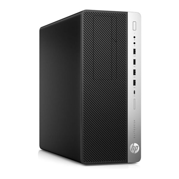 HP EliteDesk 800 G3 Tower PC - Intel Core i5-7500, 500 GB, 8 GB, Windows 10 Pro, Black - Image 3