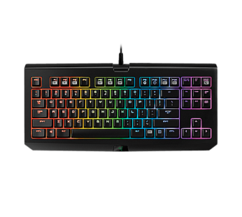 Razer BlackWidow Tournament Edition Chroma RZ03-0143 Clicky RGB Mechanical Gaming Keyboard, Compact Layout – Green Switches