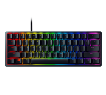 Razer Huntsman Mini 60% Gaming Keyboard: Fast Keyboard Switches – Clicky Optical Switches – Chroma RGB Lighting – PBT Keycaps – Onboard Memory – Snap Tap – Black