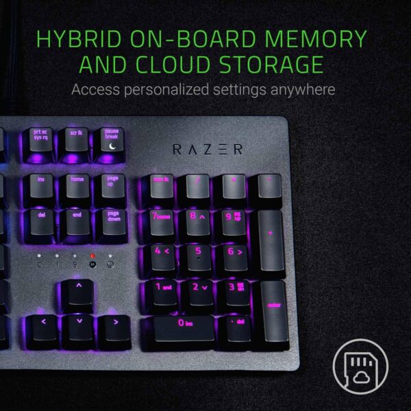 Razer Huntsman Gaming Keyboard: Fast Keyboard Switches - Clicky Optical Switches - Customizable Chroma RGB Lighting - Programmable Macro Functionality - Classic Black - Image 6