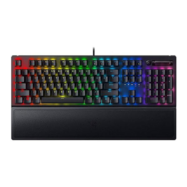 Razer BlackWidow V3 Mechanical Gaming Keyboard: Green Mechanical Switches Tactile & Clicky - Chroma RGB - Compact Form Factor - Programmable Macros - Available in Black and Quartz Pink