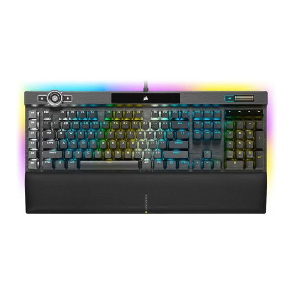 Corsair K100 RGB Optical-Mechanical Gaming Keyboard — CORSAIR OPX Switch — Black