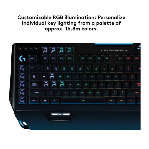 Logitech G910 Orion Spectrum Illuminated Mechanical Gaming Keyboard RGB Backlit Keys - Image 3