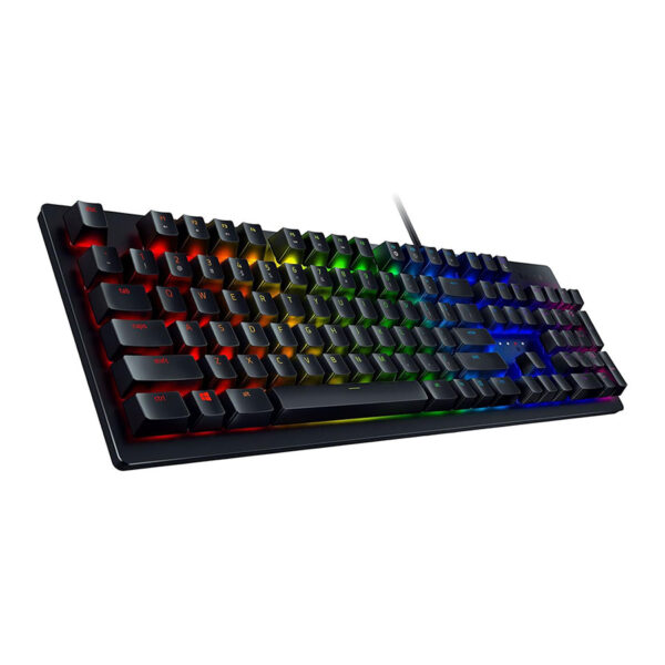 Razer Huntsman Gaming Keyboard: Fast Keyboard Switches - Clicky Optical Switches - Customizable Chroma RGB Lighting - Programmable Macro Functionality - Classic Black - Image 2