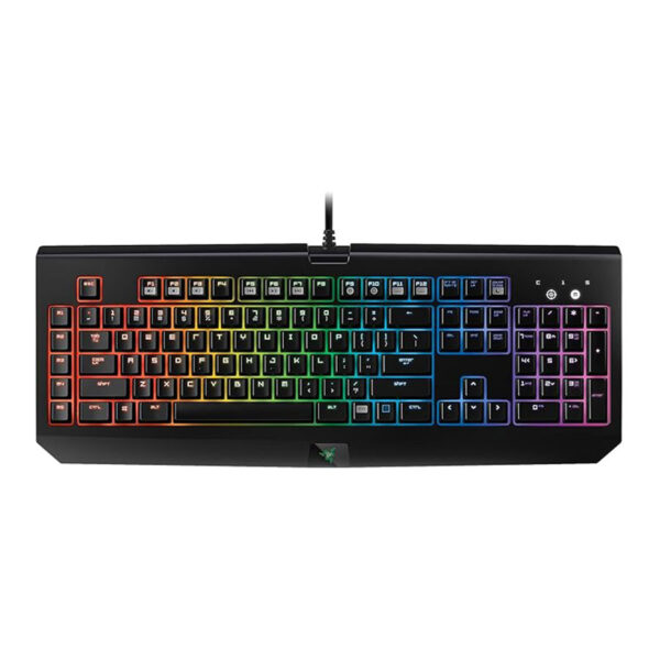 Razer BlackWidow Chroma RZ03-0122x: Clicky RGB Mechanical Gaming Keyboard - 5 Macro Keys Green Mechanical Switches (Tactile and Clicky)